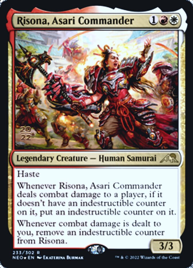 Risona, commandante d'Asari [Promos d'avant-première Kamigawa : Dynastie Néon]