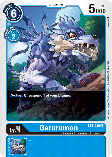 Garurumon [BT1-036] [Sobre especial de lanzamiento Ver.1.0]