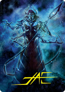 Héliode, l'Éclipse déformée - Carte d'art (Signature estampée or) [Série d'art L'invasion des machines]