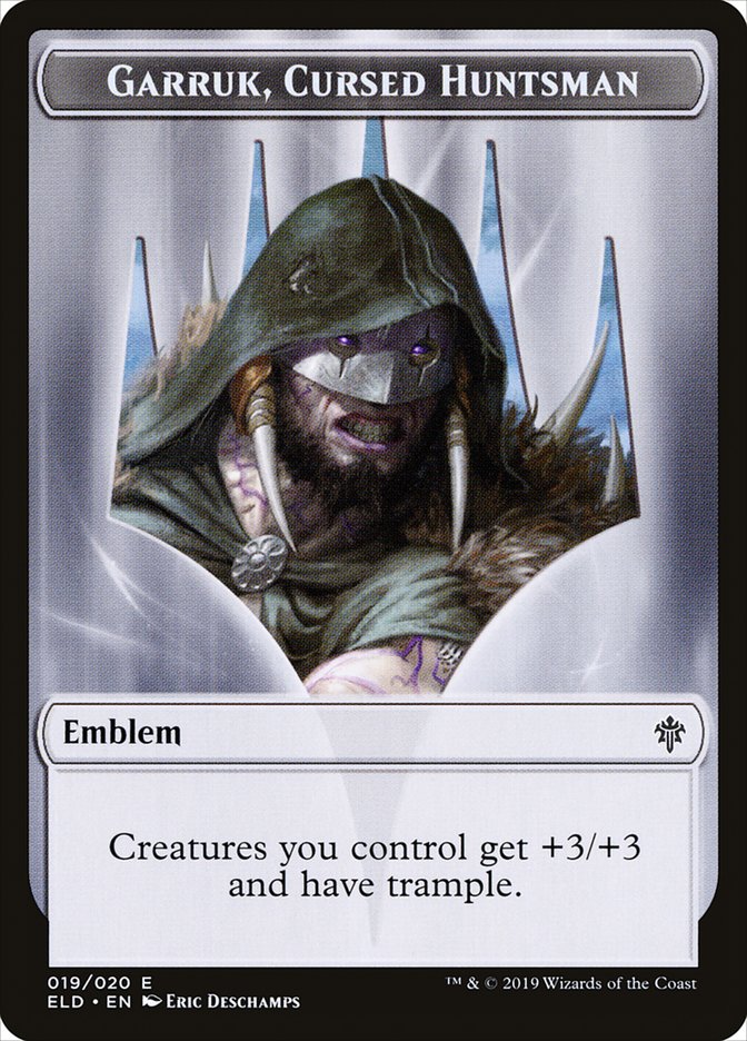 Garruk, chasseur maudit Jeton [Jetons Le trône d'Eldraine]