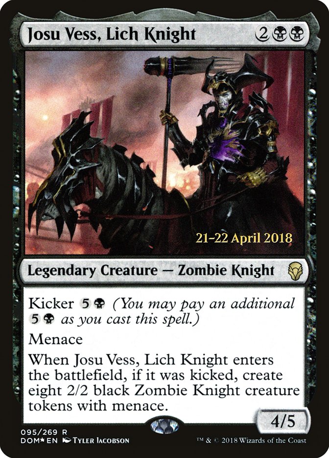 Josu Vess, Caballero Lich [Dominaria Promos de Prelanzamiento]
