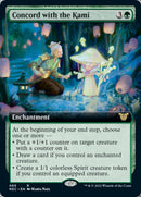 Concorde avec les Kami (Extended Art) [Kamigawa: La Dynastie néon Commander]