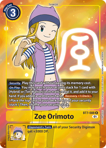 Zoe Orimoto [BT7-088] (Illustration alternative - Box Topper) [Next Adventure]
