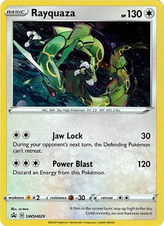 Rayquaza (SWSH029) [Épée et Bouclier : Promos Black Star]