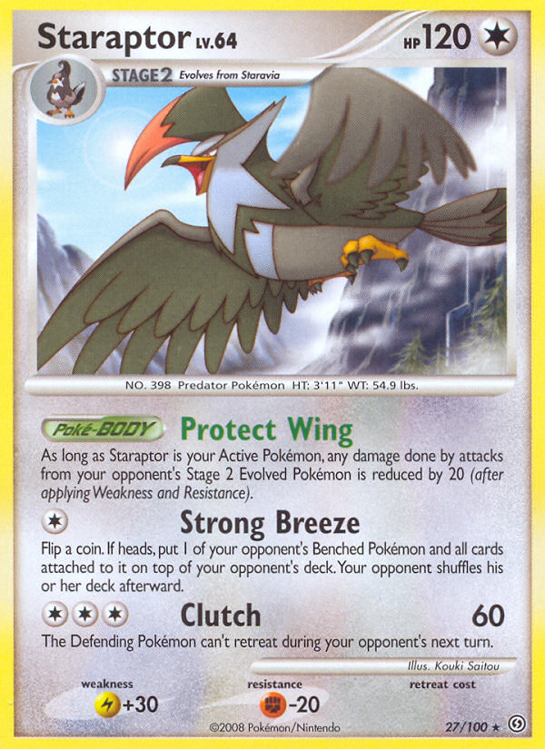 Staraptor (27/100) [Diamante & Perla: Frente Tormentoso]
