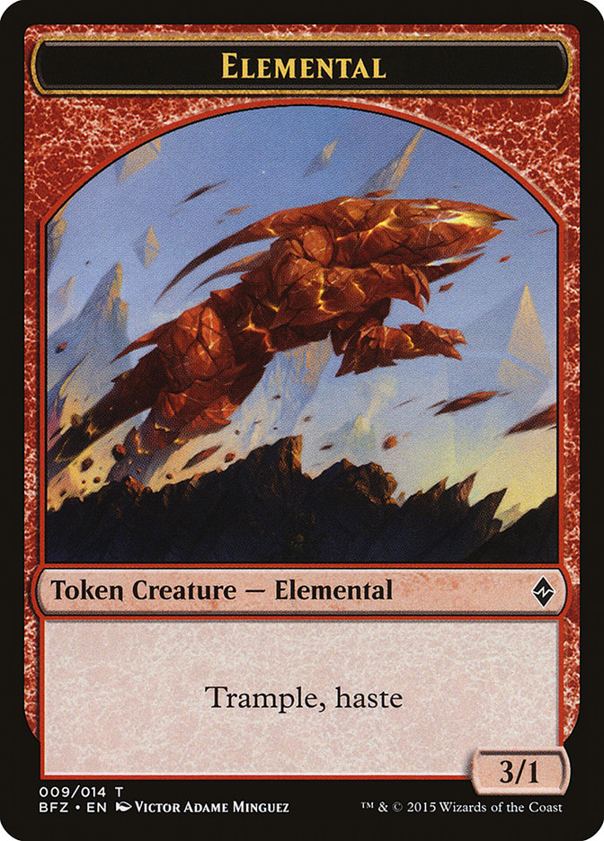 Jeton Élémental (009/014) [Jetons La Bataille de Zendikar]