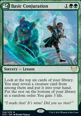 Conjuración básica (Paquete promocional) [Strixhaven: Escuela de Magos - Promos]