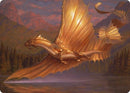 Carte d'art Dragon d'or adulte [Dungeons & Dragons: Adventures in the Forgotten Realms Art Series]