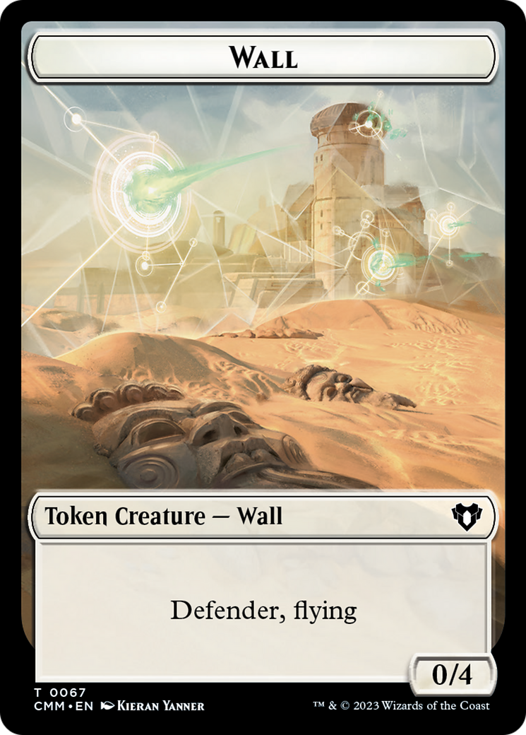 Mur // Allié Kor jeton recto-verso [Tokens Commander Masters]