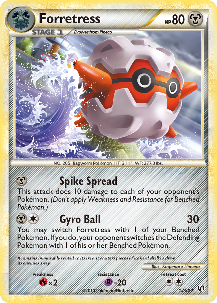 Forretress (13/90) [HeartGold & SoulSilver: Indomptable]