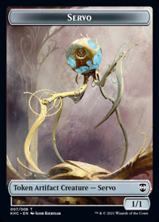Jeton Servoméc. [Jetons Kaldheim Commander]