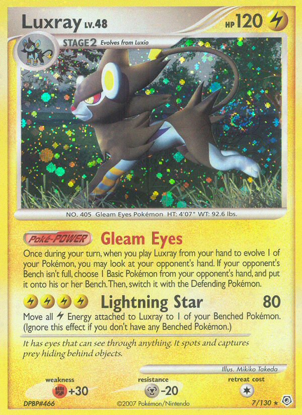 Luxray (7/130) [Diamant & Perle : Set de Base]
