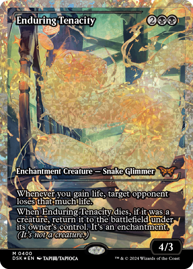 Ténacité inébranlable (présentoir japonais, Fractured Foil) [Voile crépusculaire : La Maison de l’horreur]