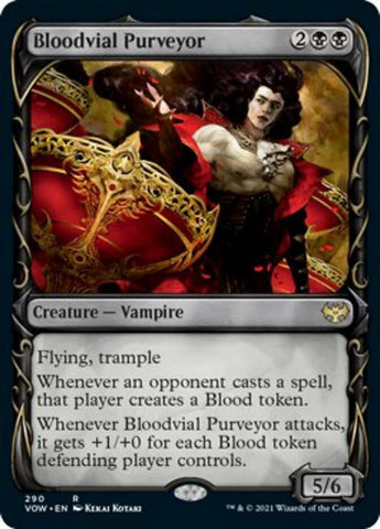 Proveedor de Viales de Sangre (Marco dentado de exhibición) [Innistrad: Voto Carmesí]