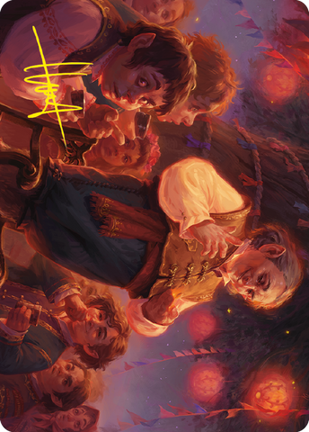 Bilbo, Burglar jubilado (firma estampada en oro) [El Señor de los Anillos: relatos de la Tierra Media - Serie de arte]