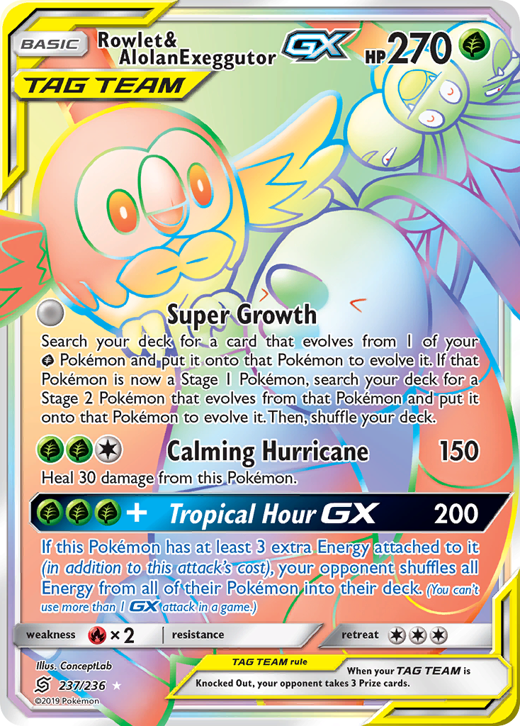 Archéduc et Noadkoko d'Alola GX (237/236) [Soleil et Lune : Harmonie des Esprits]