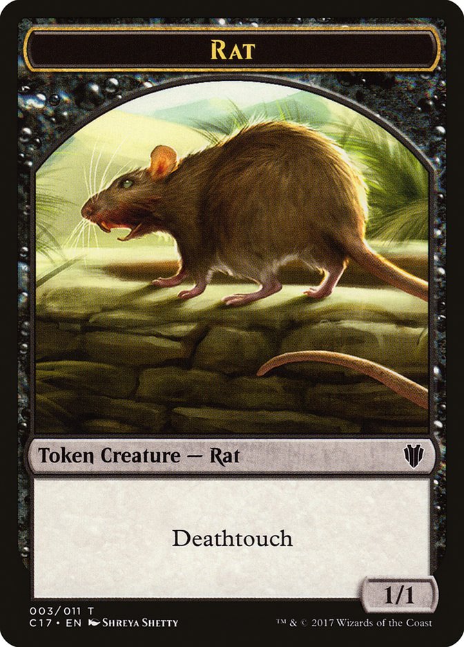 Jeton Rat [Commander 2017 Tokens]