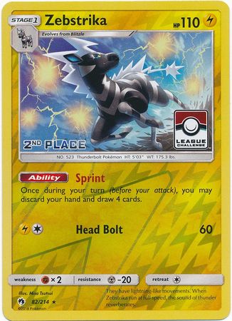 Zebstrika (82/214) (Liga Promocional 2.º Puesto) [Sol y Luna: Truenos Perdidos]