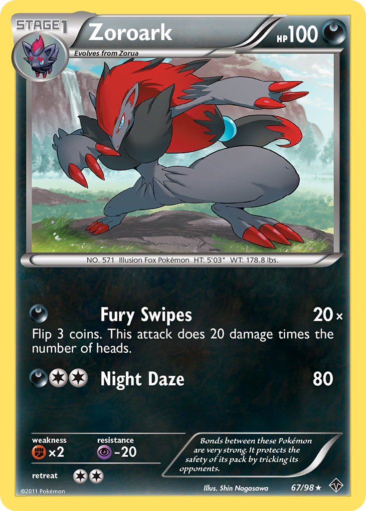 Zoroark (67/98) [Noir & Blanc : Puissances Émergentes]