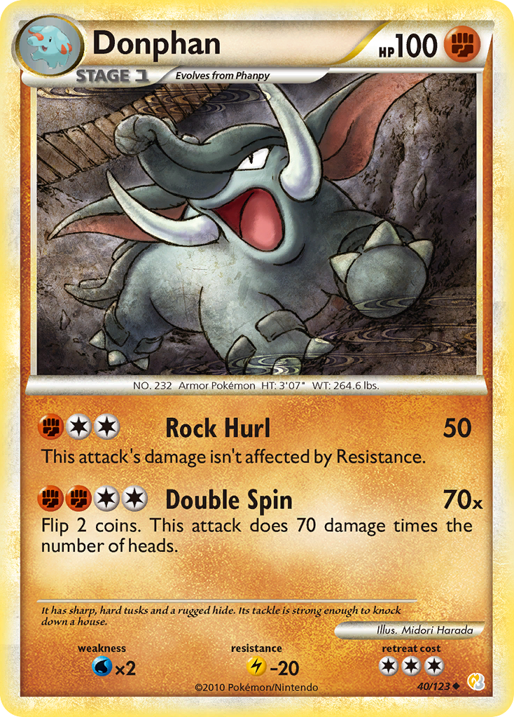 Donphan (40/123) [HeartGold & SoulSilver : Set de Base]