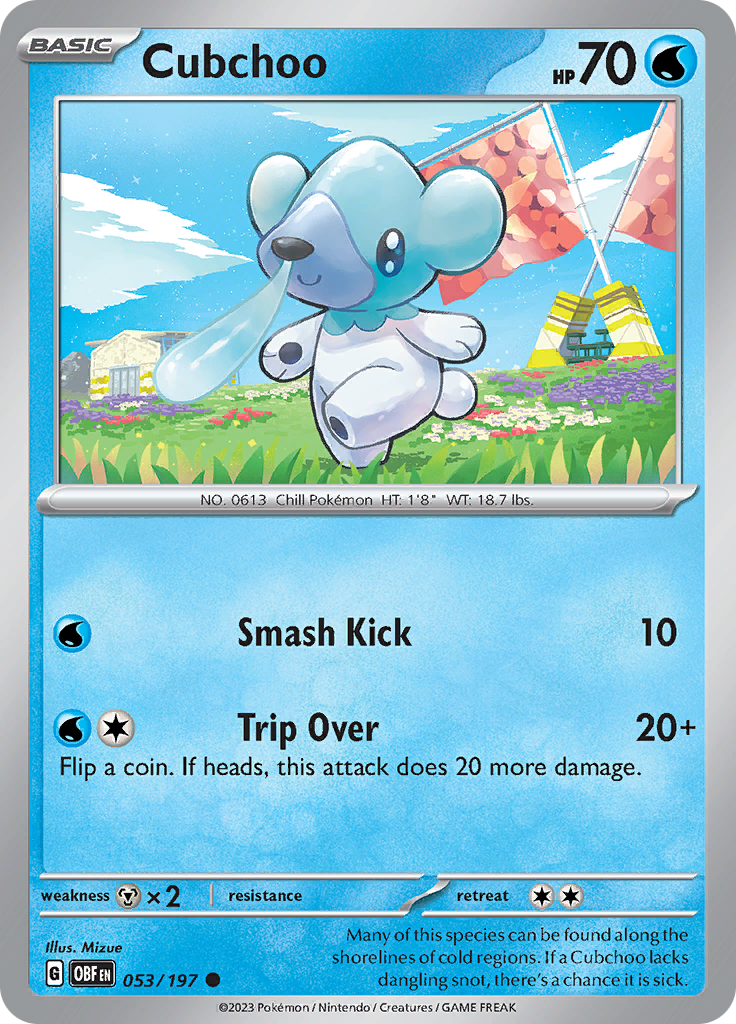 Cubchoo (053/197) [Escarlata y Púrpura: Llamas Obsidianas]