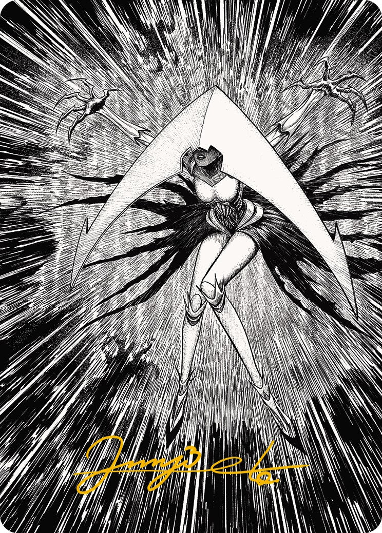 Elesh Norn, Mère des Machines – Carte illustrée 2 (Signature estampée or) [Phyrexia : Tout sera un – Série d'illustrations]