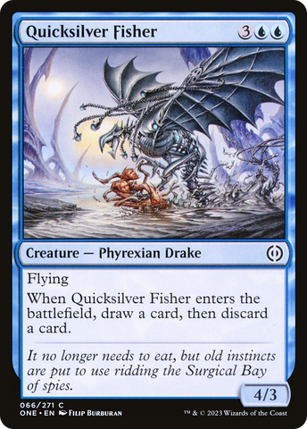 Pescadora de plata viva [Phyrexia: All Will Be One]