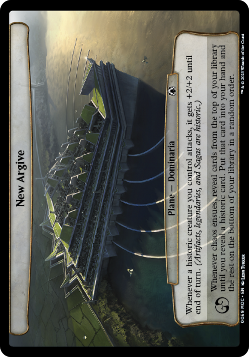 Nuevo argivo [Marcha de la Máquina Commander]