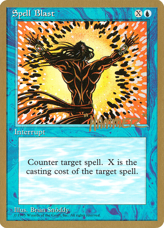 Ráfaga de Hechizos (Shawn "Hammer" Regnier) [Pro Tour Collector Set]