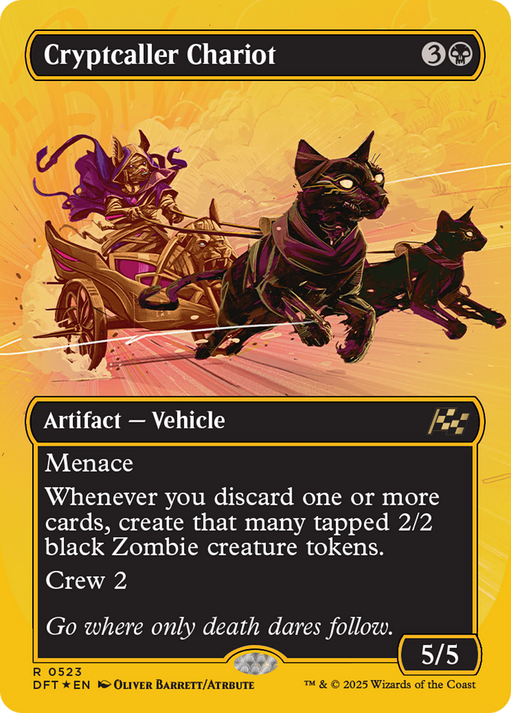 Chariot cryptique (Sans bordure) (Foil 1re place) [Aetherdrift]