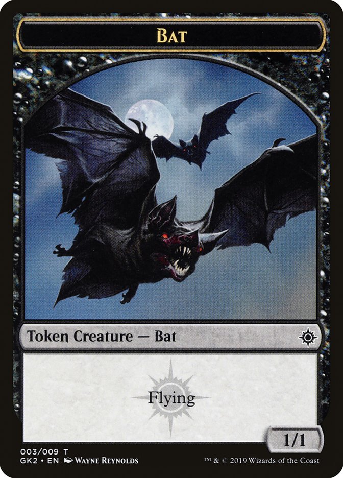 Chauve-souris // Esprit (010) Jeton double face [Jetons de kit de guilde de l'allégeance de Ravnica]