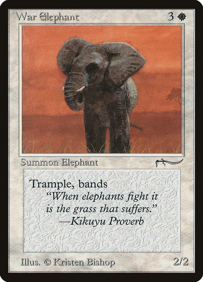 Éléphant de guerre (faible coût de mana) [Arabian Nights]