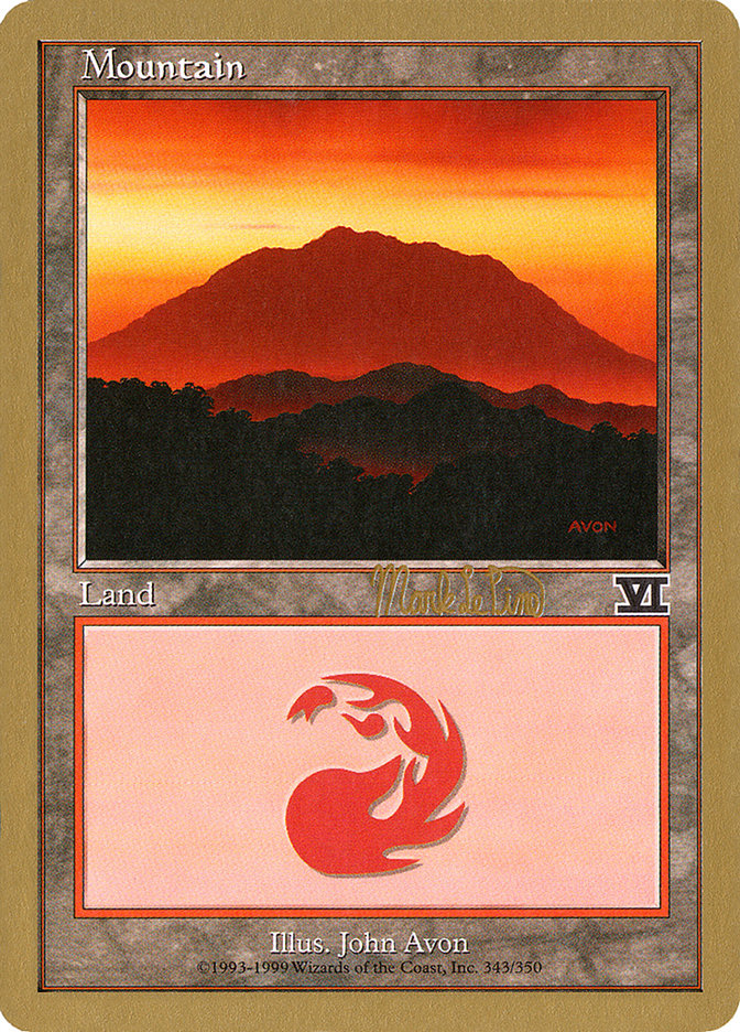 Montaña (mlp346a) (Mark Le Pine) [World Championship Decks 1999]
