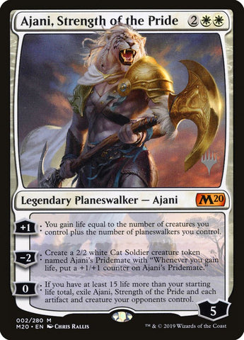Ajani, fuerza de la manada (paquete promocional) [Cartas promocionales de Colección básica 2020]