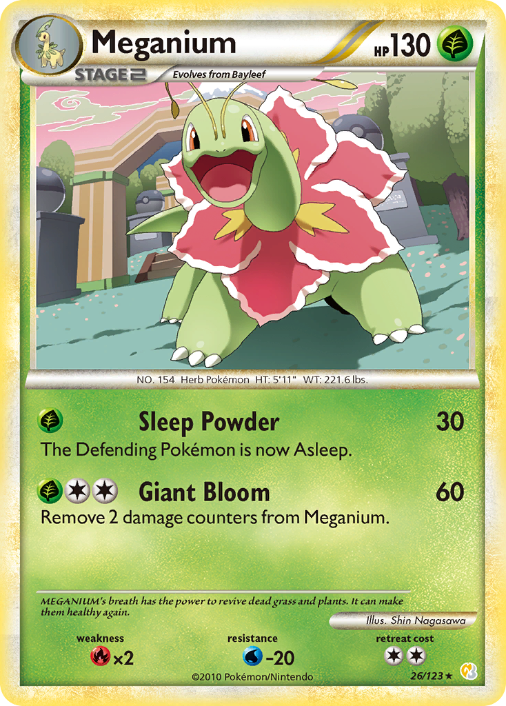 Méganium (26/123) [HeartGold & SoulSilver: Set de Base]