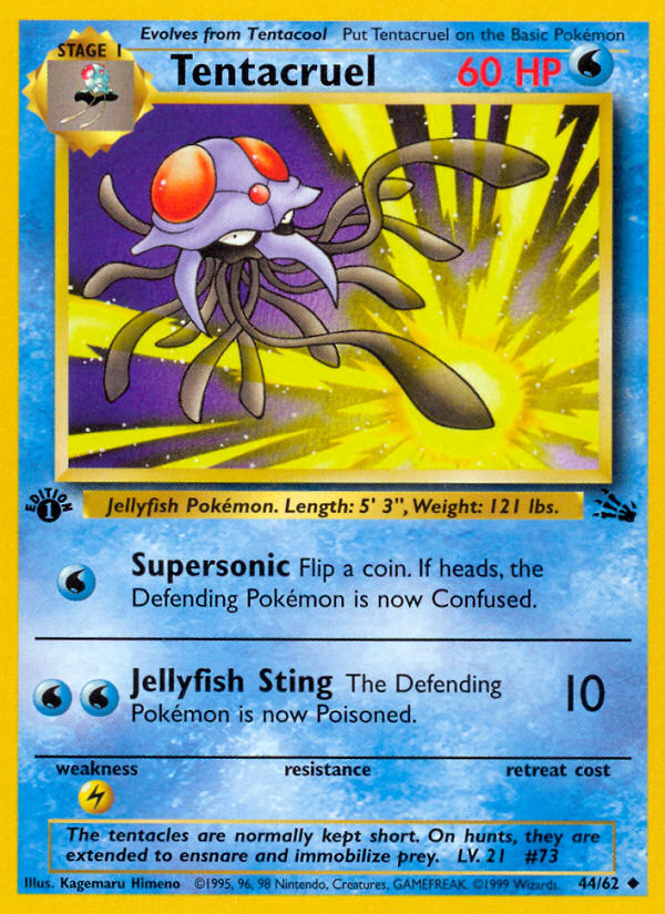 Tentacruel (44/62) [Fossile 1re édition]