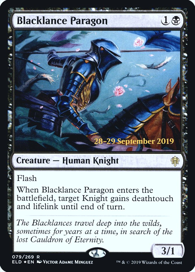 Parangon de la Lance noire [Promos d'avant-première Le trône d'Eldraine]