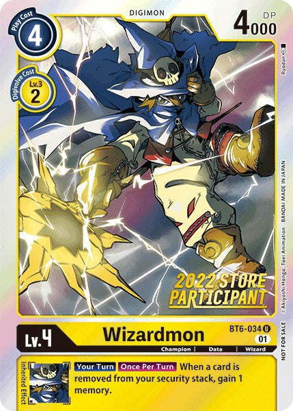 Wizardmon [BT6-034] (Participante de tiendas 2022) [Promociones Doble Diamante]