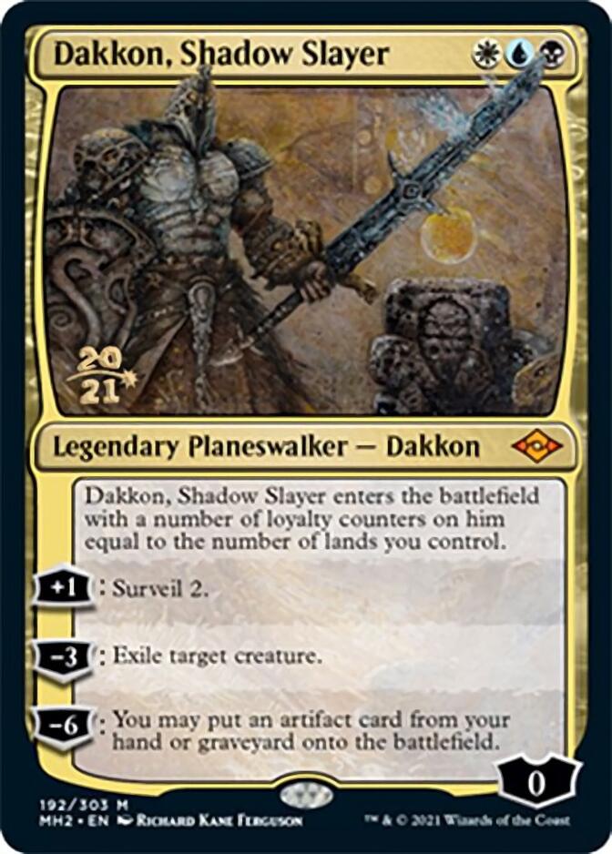 Dakkon, pourfendeur de l'Ombre [Modern Horizons 2 Prerelease Promos]