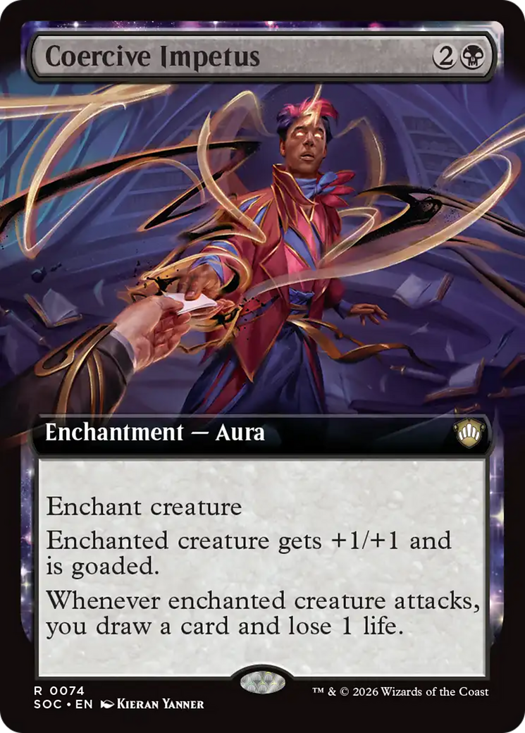 Impetus Coercitivo (Arte extendido) [Commander: Secretos de Strixhaven]