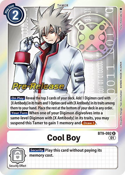 Cool Boy [BT9-092] [Promos de Prelanzamiento X Record]