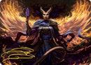 Farideh, carte artistique Le choix du Diable (signature estampillée or) [Donjons & Dragons : Aventures dans les Royaumes Oubliés - Série d'illustrations]