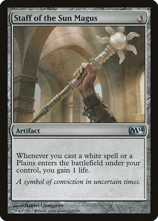 Bâton du mage solaire [Magic 2014]