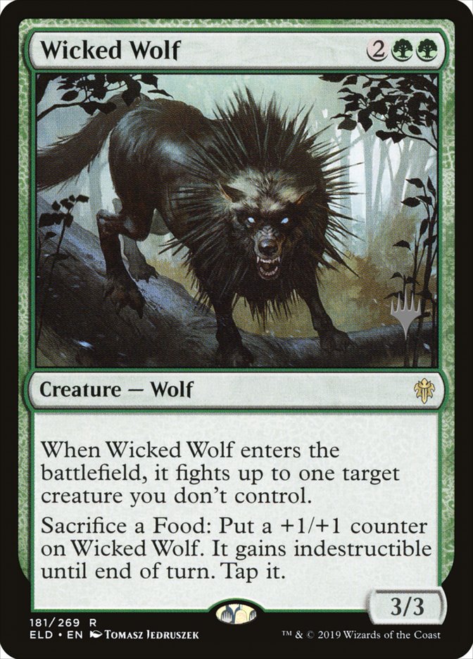 Loup maléfique (Lot promotionnel) [Promos Le trône d'Eldraine]