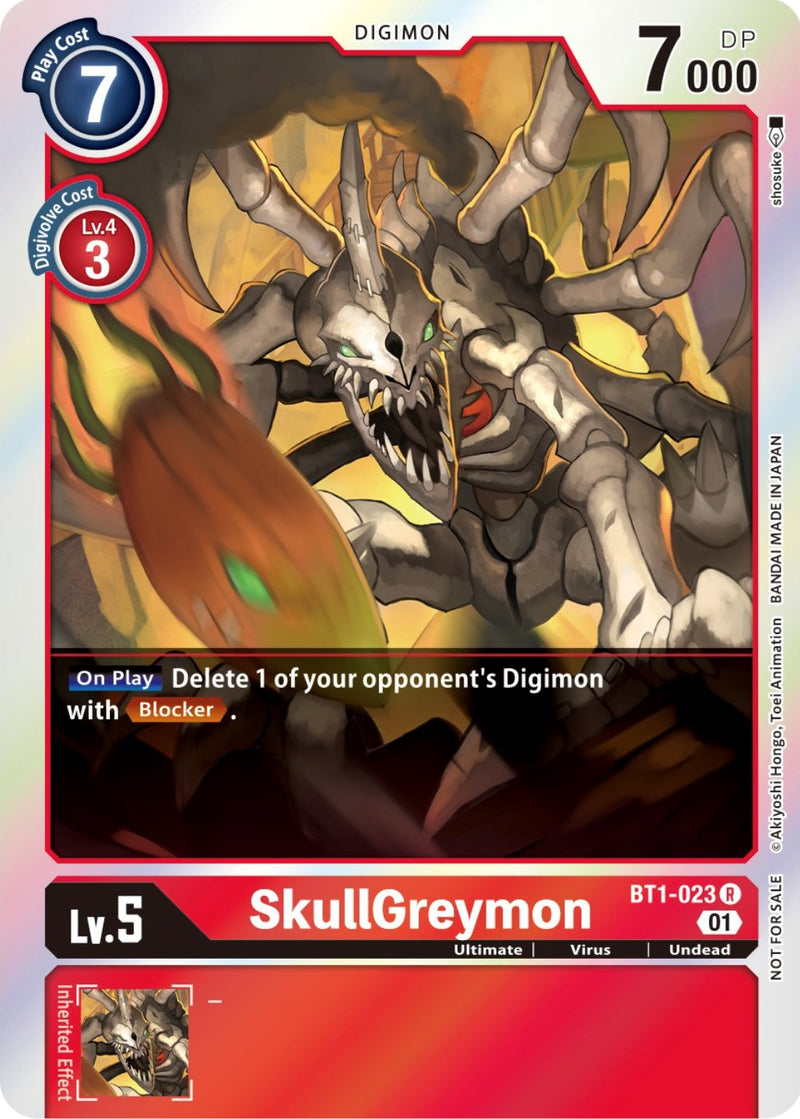 SkullGreymon [BT1-023] (ST-11 Paquete de Entrada Especial) [Promociones de Refuerzo Especial de Lanzamiento]