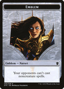 Emblème de Narset, transcendante [Jetons Les Dragons de Tarkir]