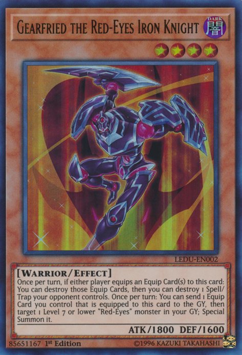 Chevalier de Fer Rouge Yeux Gearfried [LEDU-EN002] Ultra Rare