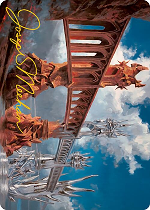 Carte d'art Pont de Silverbluff (Signature estampillée or) [Série d'illustrations Horizons du Modern 2]