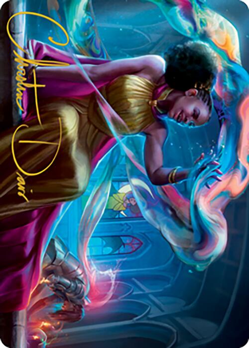 Carte artistique Épicurienne Radieuse (Signature estampée à l'or) [Série artistique Horizons du Modern 2]