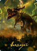 Thrasta, la Furie de la tempête Carte d'art (42) (Signature estampillée or) [Série d'art Modern Horizons 2]